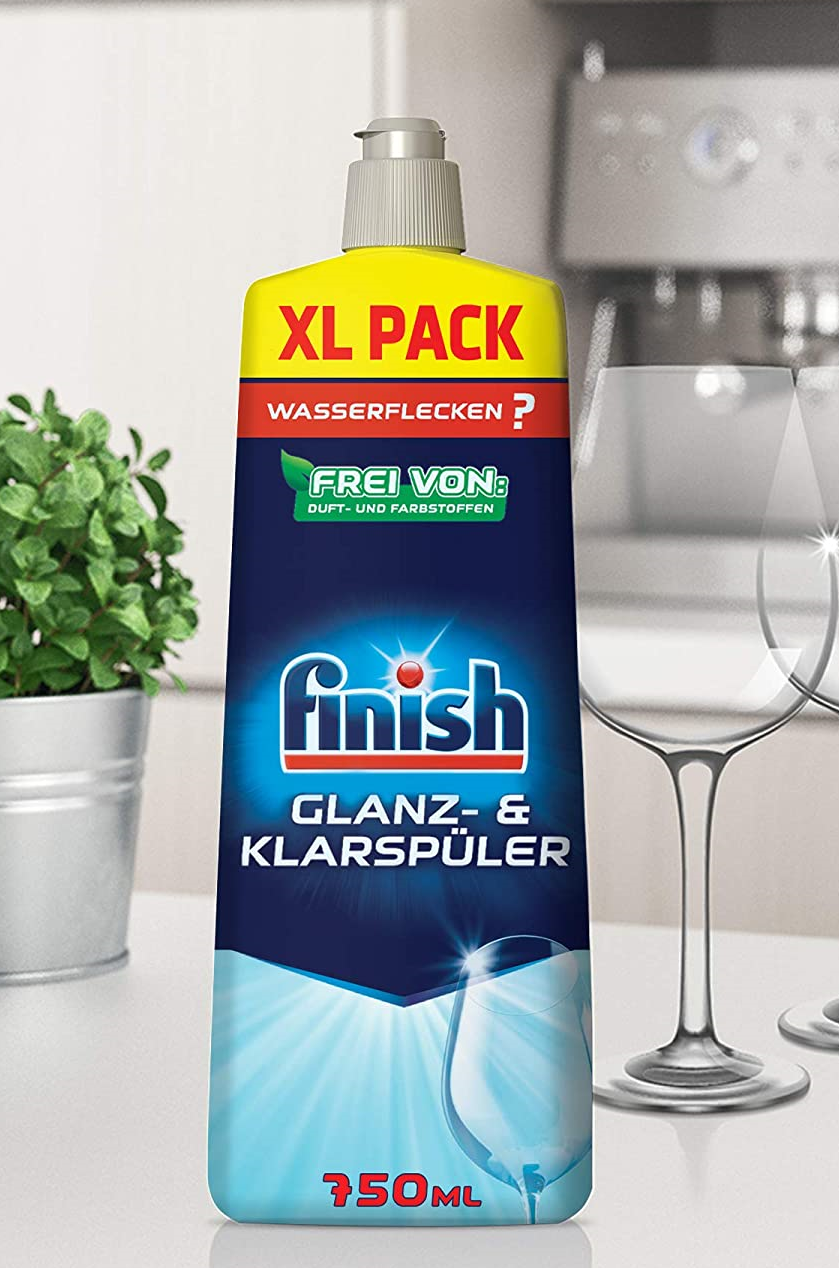 Combo Nước bóng finish 750ml hoặc muối rửa chén bát Finish 1.2kg