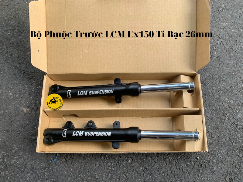 Bộ Phuộc Trước LCM Ex150/155 Ti Bạc 26mm
