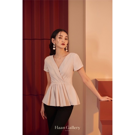 Wrap Top With Short Sleeve
