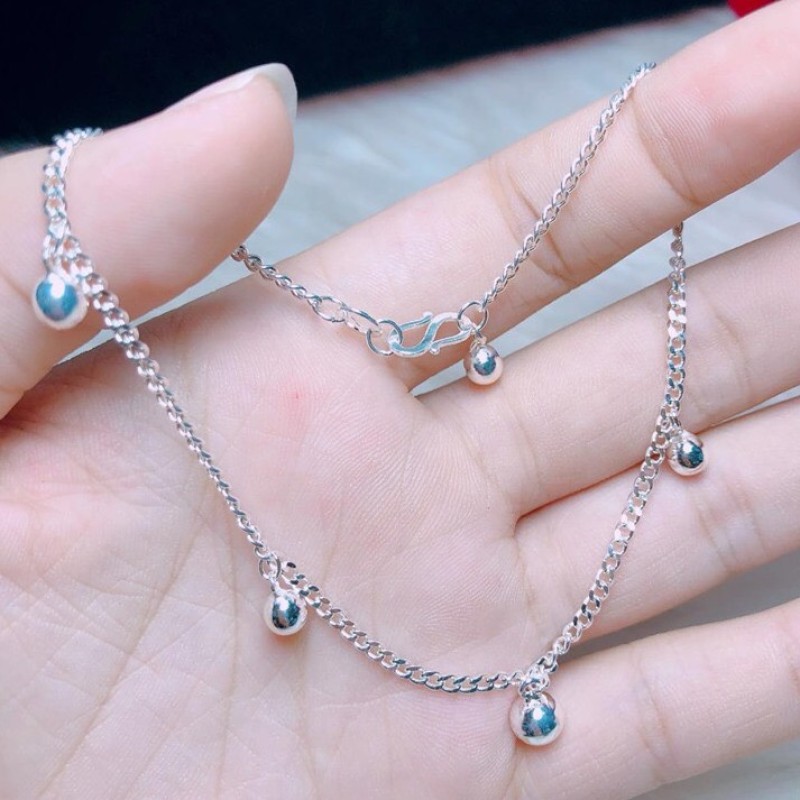 LẮC CHÂN CHUÔNG HÀNG DÀY DẶN - Chuyên sỉ trang sức bạc, cam kết giá tốt kèm bảo hành