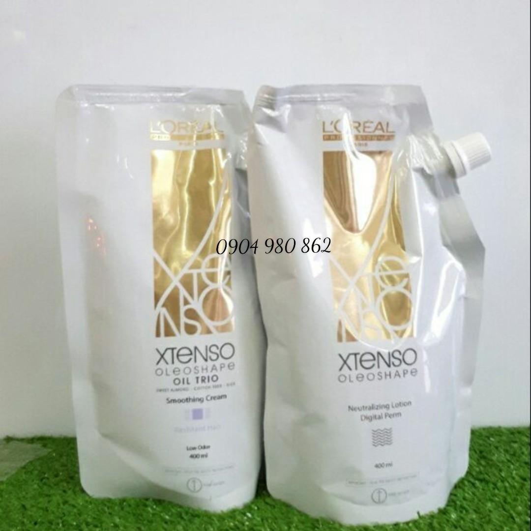[HCM]THUỐC UỐN NÓNG SETTING LOREAL X-TENSO OLEOSHAPE MẪU MỚI 400ML X 2
