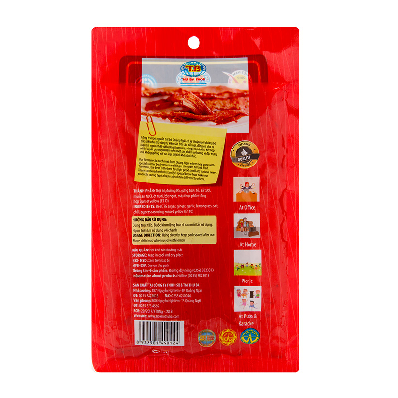 Bò Khô Thu Ba 35g loại sợi