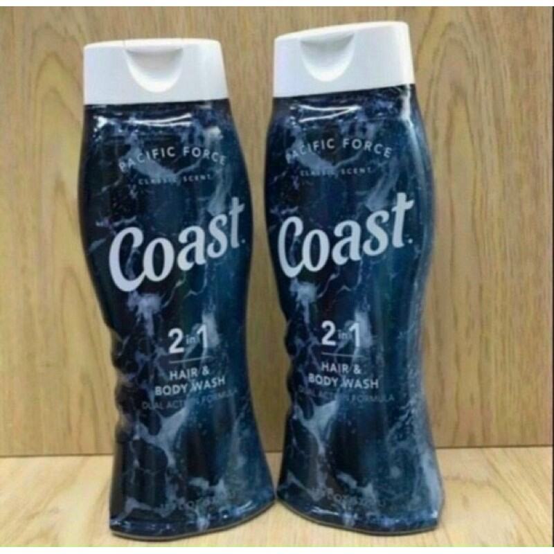 (Hàng Mỹ)Sữa tắm gội Coast mẫu mới 532ml