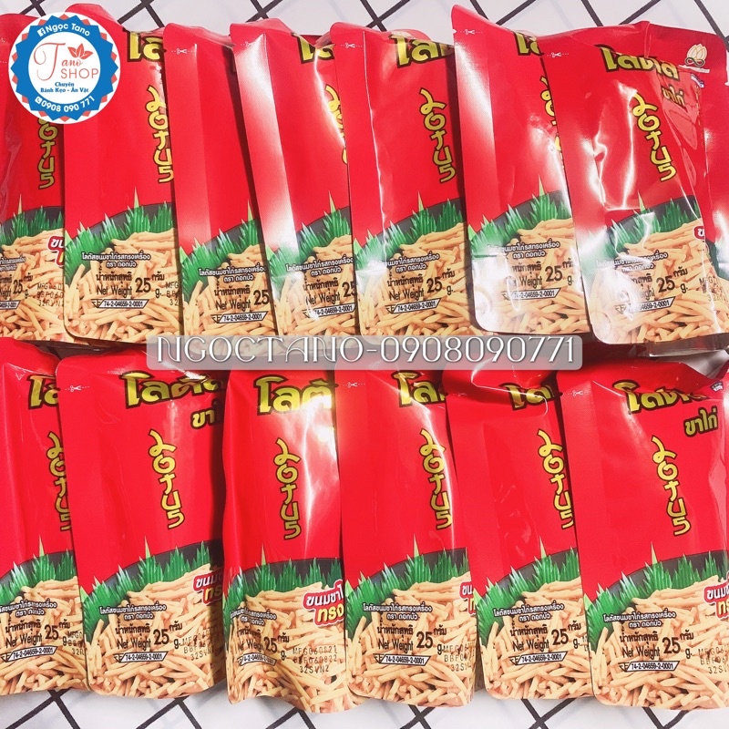 Set [12+1] gói bánh bimbim que cay / tôm cọng Thái Lan