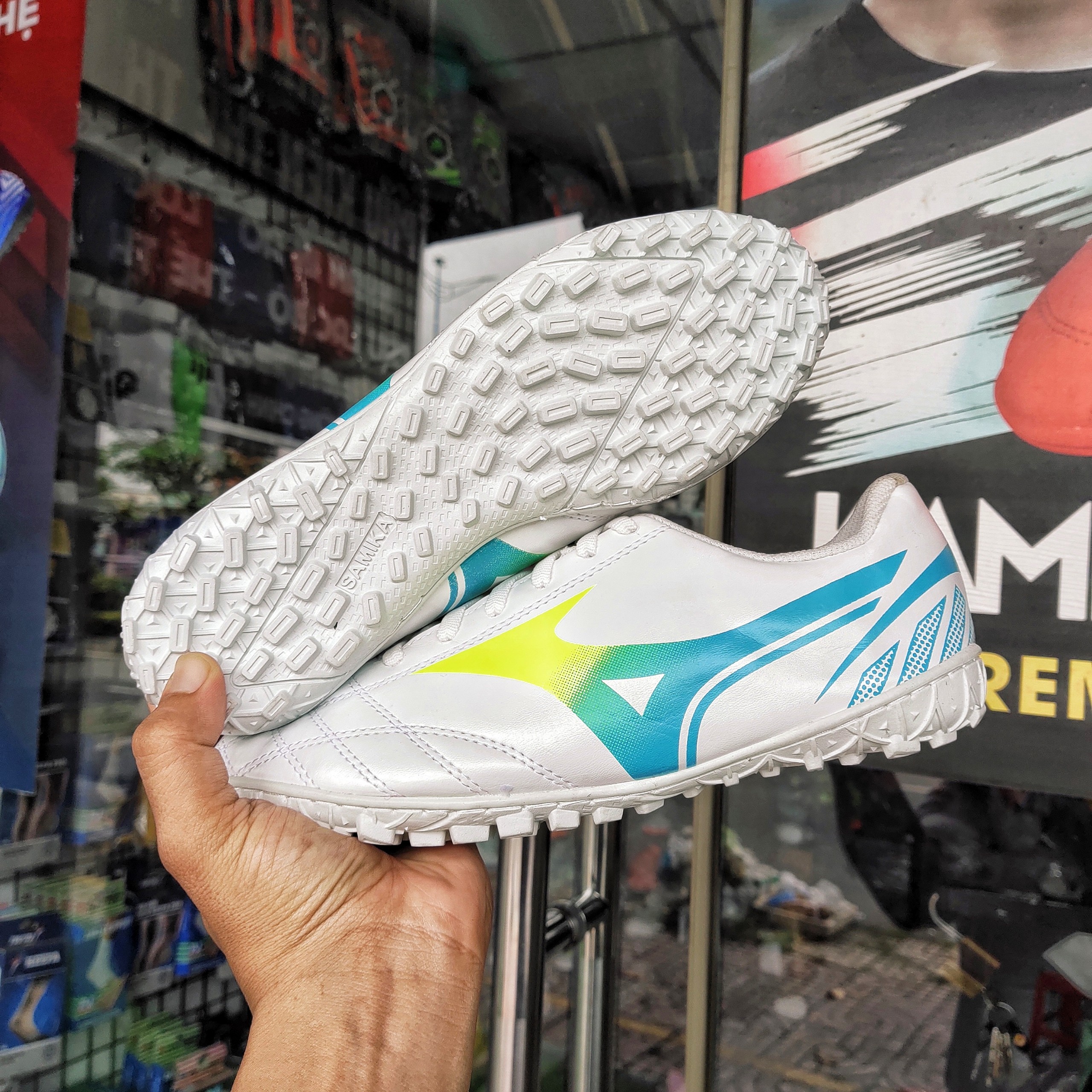 Giày Đá Bóng Mizuno TF Khâu Full Đế ( Tặng Tất )