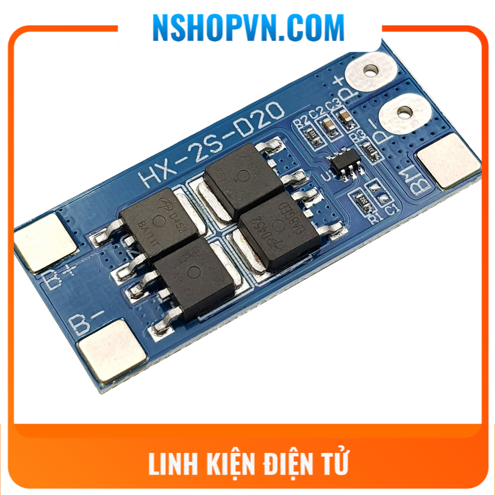 Mạch sạc và bảo vệ pin 2S 20A