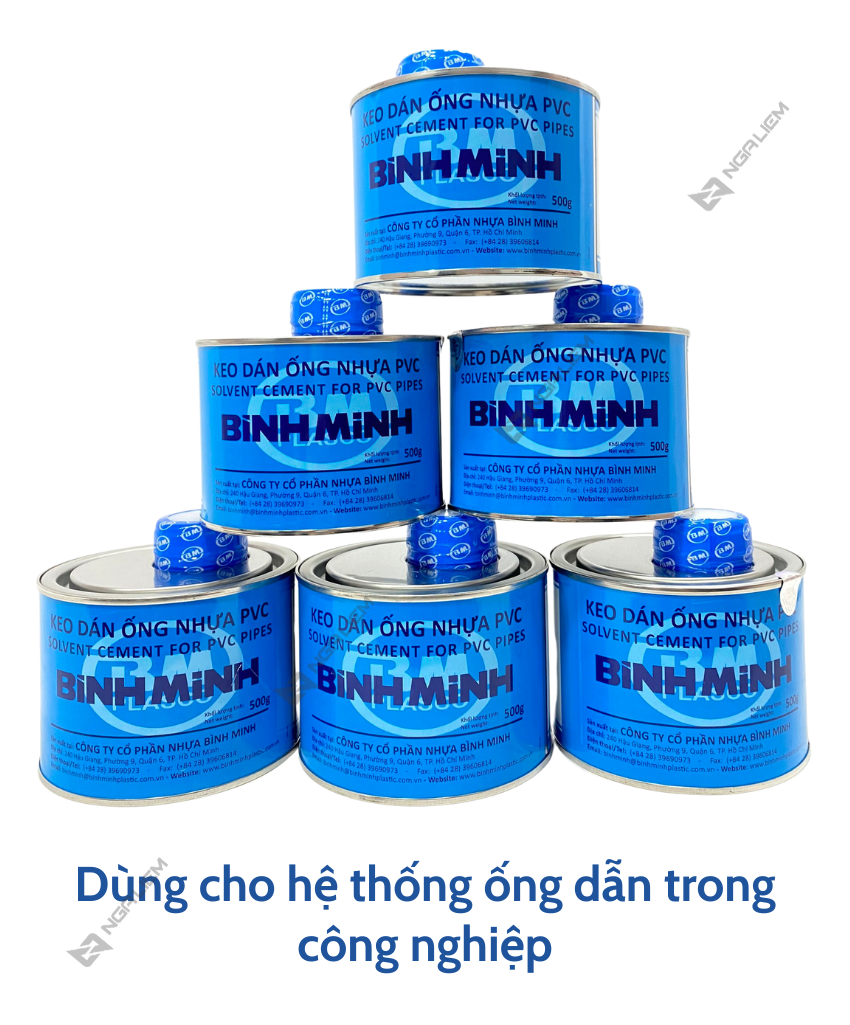 Keo Dán Ống Nhựa PVC BÌNH MINH (200gr, 500gr, 1kg)