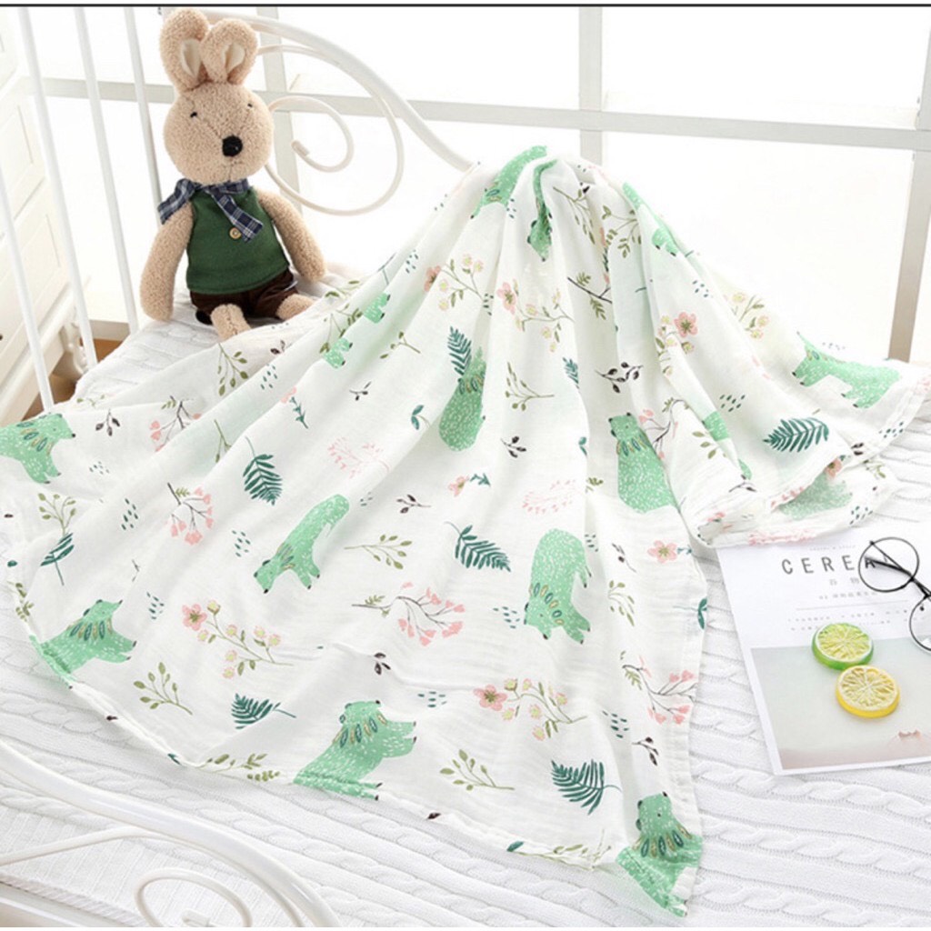 Khăn xô, khăn tắm aden mềm mịn đa năng 2 lớp kích thước 1,2mx1,2m