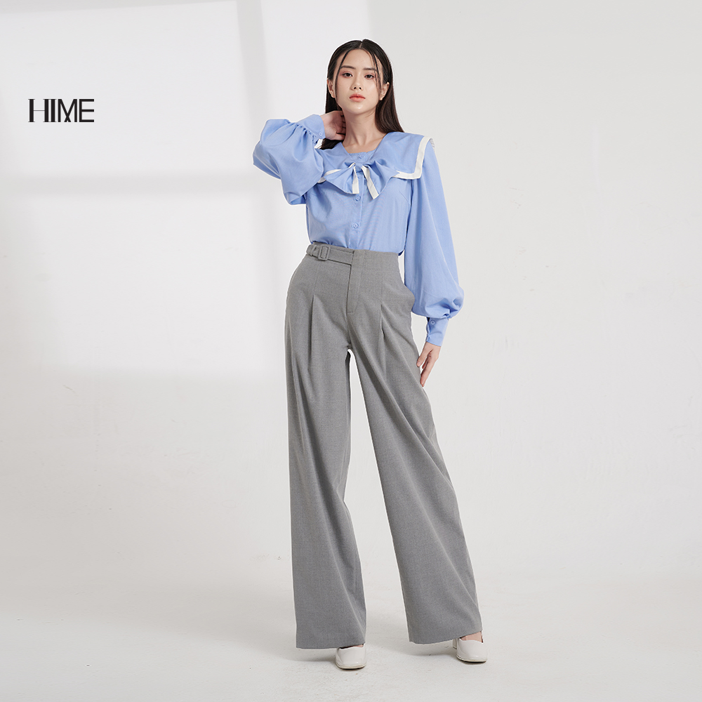 Áo sơ mi cổ nơ thiết kế HIME H182