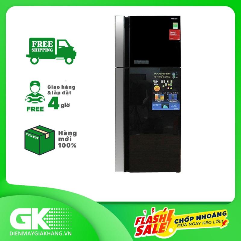 Tủ lạnh Hitachi Inverter R-FG560PGV8X GBK 450 lít 2019, tiết kiệm điện, công nghệ làm lạnh, hệ thống làm lạnh quạt kép, công nghệ kháng khuẩn, khử mùi - Bảo hành 12 tháng