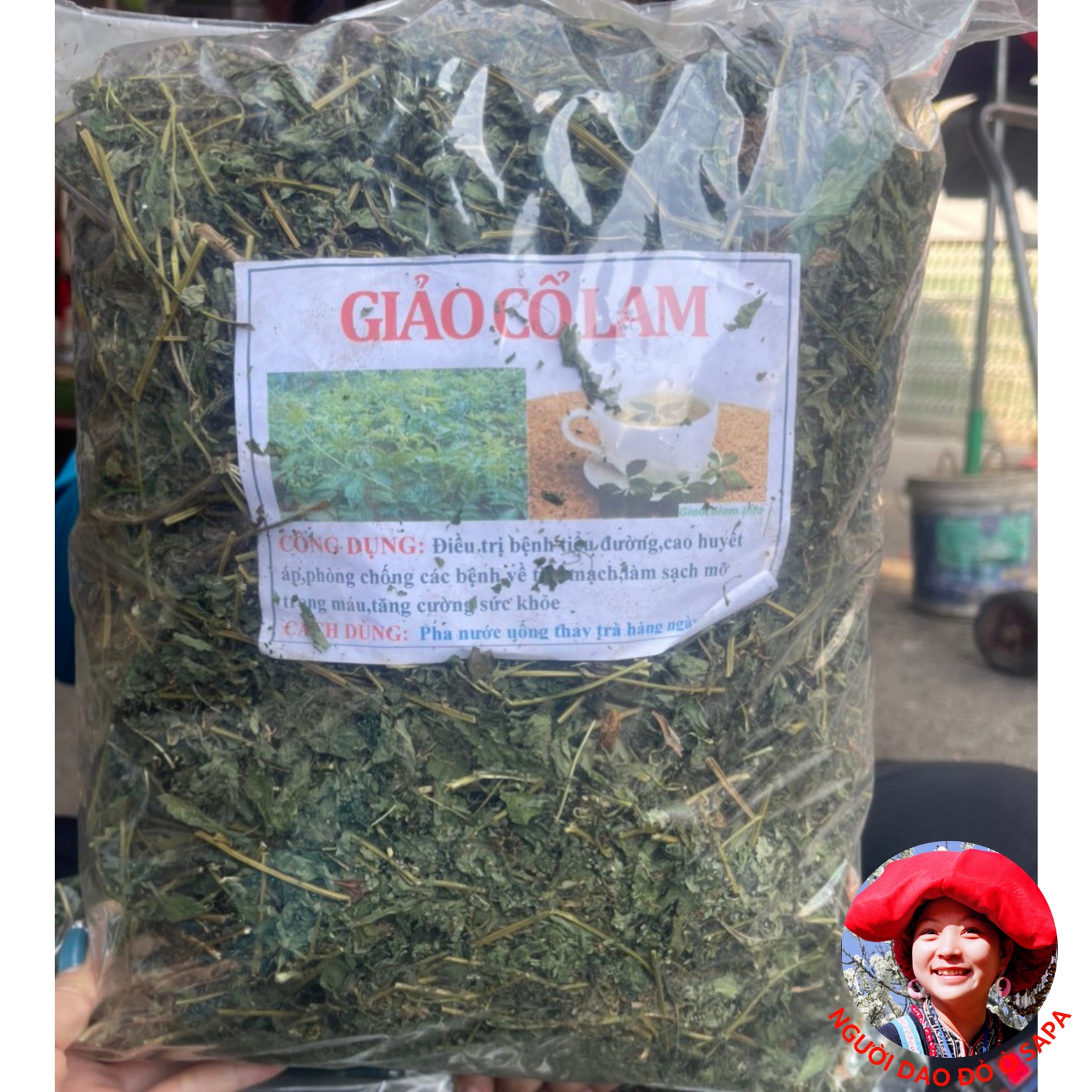 Trà giảo cổ lam khô loại 1. Giảo cổ lam 5 lá, 7 lá giúp giảm cân, giảm mỡ bụng, hỗ trợ mỡ máu, huyết áp cao