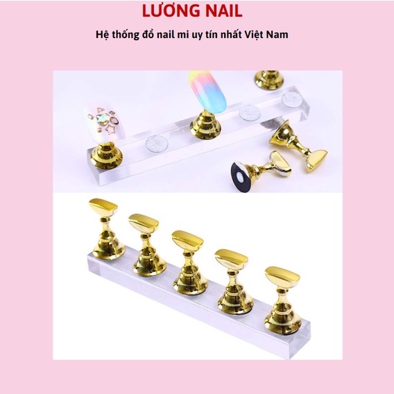 Đế đỡ móng nam châm quân cờ ,gắn móng học làm nail
