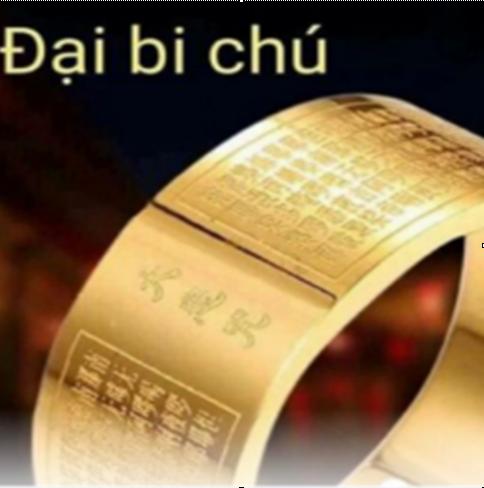 [HCM]Nhẫn Xoay Titan Chú Đại Bi (vàng)