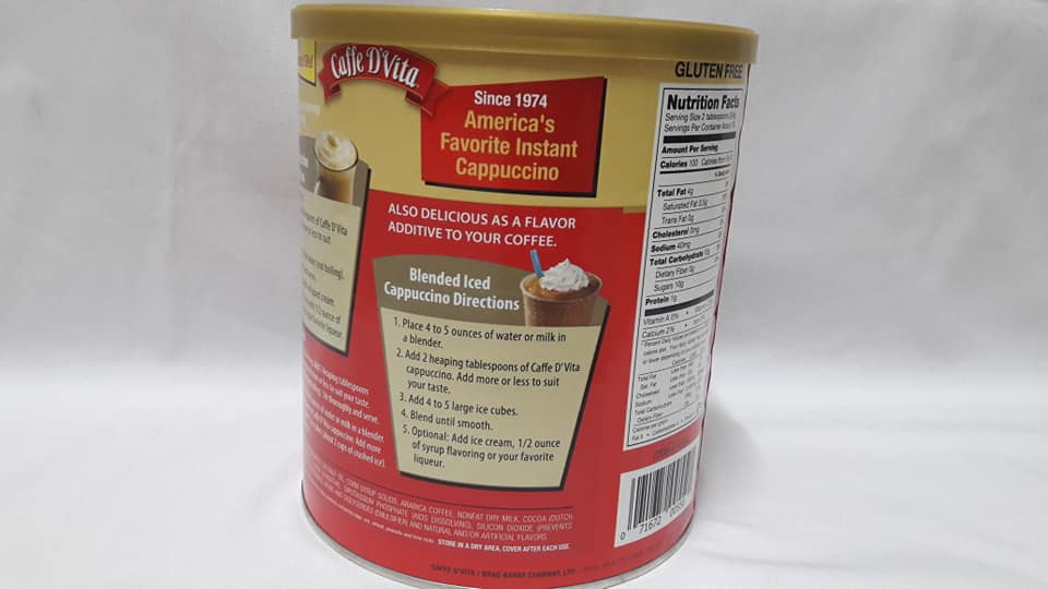 [HCM]Caffe DVita Mocha Cappuccino - Mỹ (1.800g) (date 2/25)
