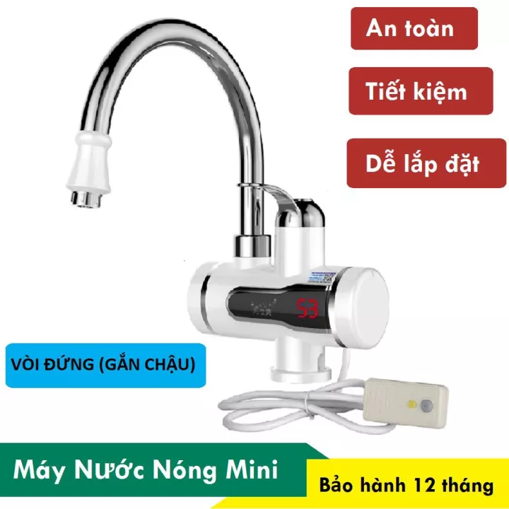 Máy nước nóng - máy nước nóng lạnh lắp đặt tại vòi - chống giật, làm nóng nhanh với 3s, lắp đặt đơn giản, tiết kiệm điện- bảo hành tại aloha hcm