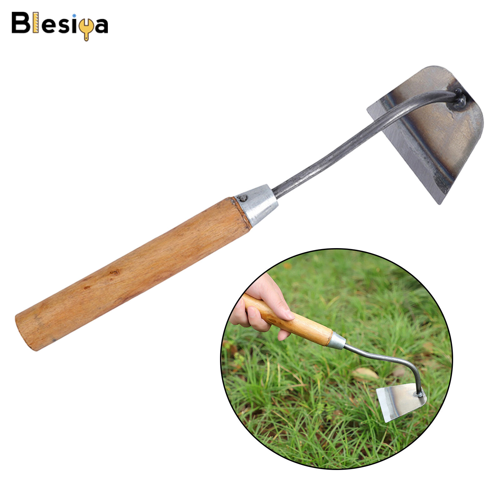 Blesiya Welded Garden Hoe Weeding Yard Digging Sickle Gardening Tool