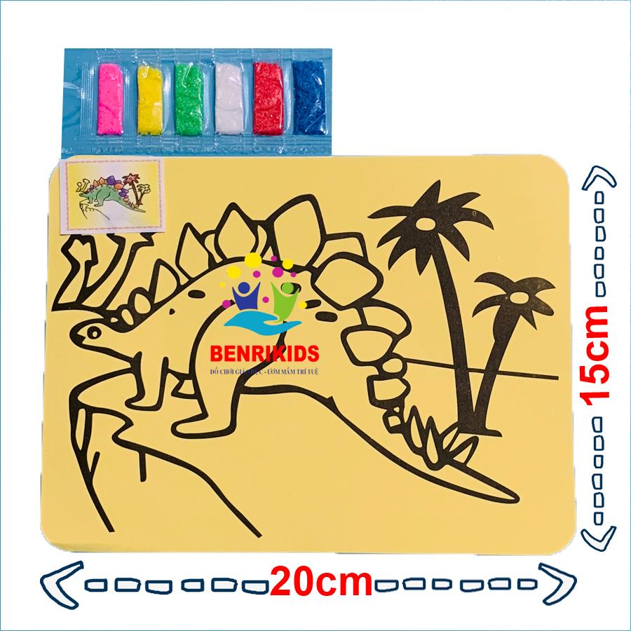 Đồ Chơi Tranh Cát Tô Màu Cho Bé Khổ To 20x15cm Giúp Bé Sáng Tạo,Đồ Chơi Tô Màu,Tranh Cát Tô Màu Cho Bé