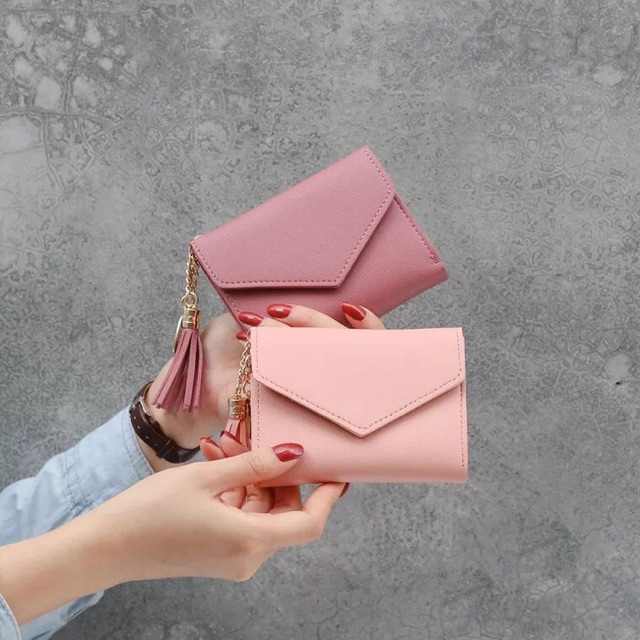 Ví nữ mini móc khóa trái tim siêu đẹp đủ màu