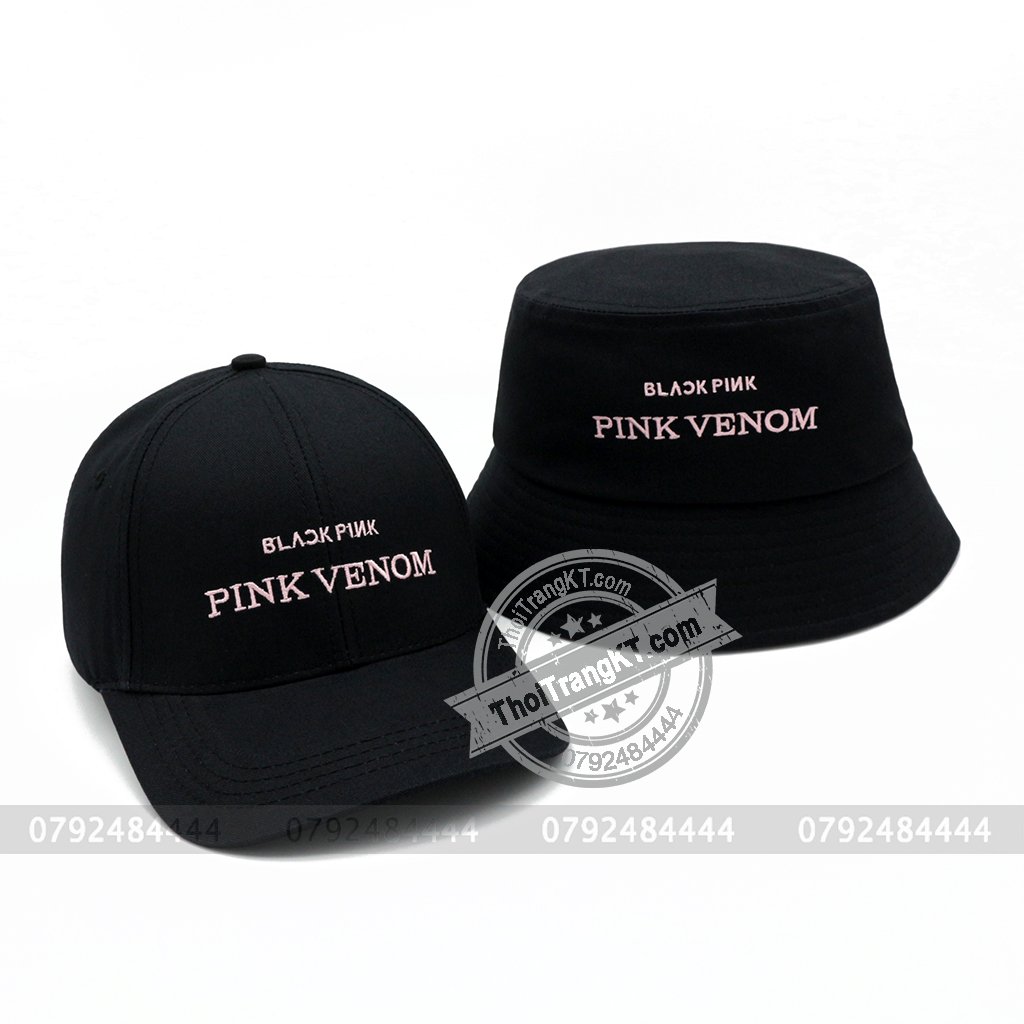 [SIÊU HOT] Combo 2 Nón PINK VENOM Black Pink màu đen