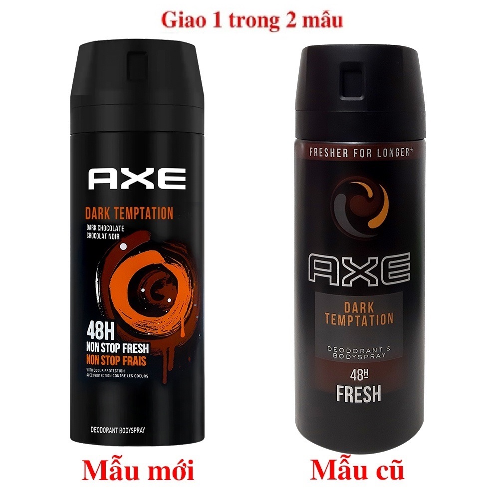 1 chai Xịt nước hoa toàn thân AXE 150ml Apollo | Black | Gold | Dark | Click | Provoke | Excite | Collision | Musk | Marine