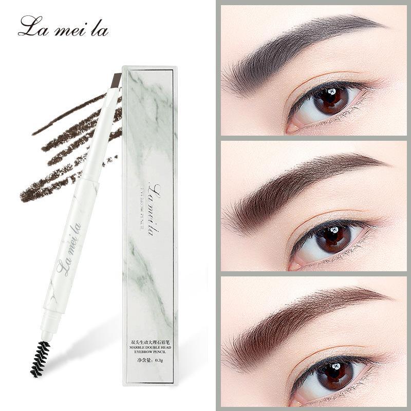 Chì kẻ lông mày 2 đầu lameila 801 vân đá mẫu mới -wa195-e2t2