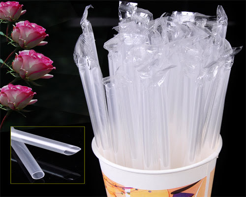 Combo 5 ống hút trà sữa có màng bọc