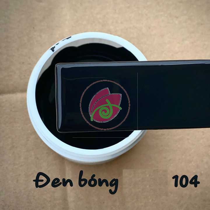Sơn chậu màu đen DOLPHIN hệ nước 1kg