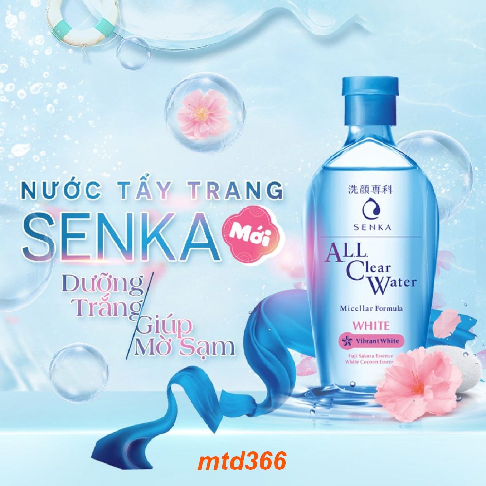 Nước Tẩy Trang 230ml Senka Dưỡng Trắng