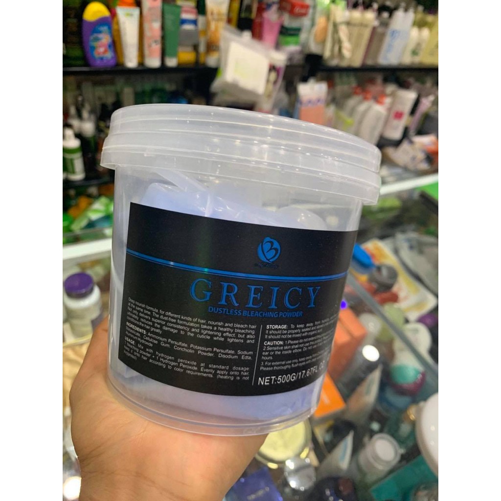 Bột tẩy tóc xanh Greicy 500g
