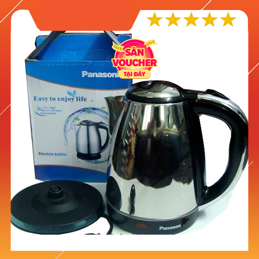 Ấm đun nước siêu tốc inox cao cấp thiết kế tinh tế sang trọng - ấm đun inox siêu tốc 1,8 l hàng chính hãng bh 1 đổi 1