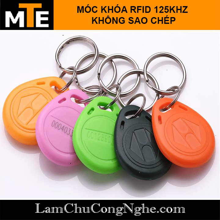 Thẻ từ RFID 125Khz dạng móc khóa (thẻ ID chip TK4100 dùng làm thẻ nhân viên, thang máy ...)