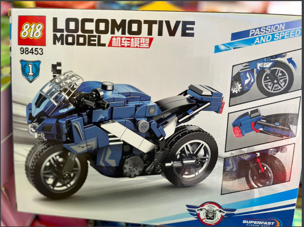 Lego lắp ráp xe đua cho bé