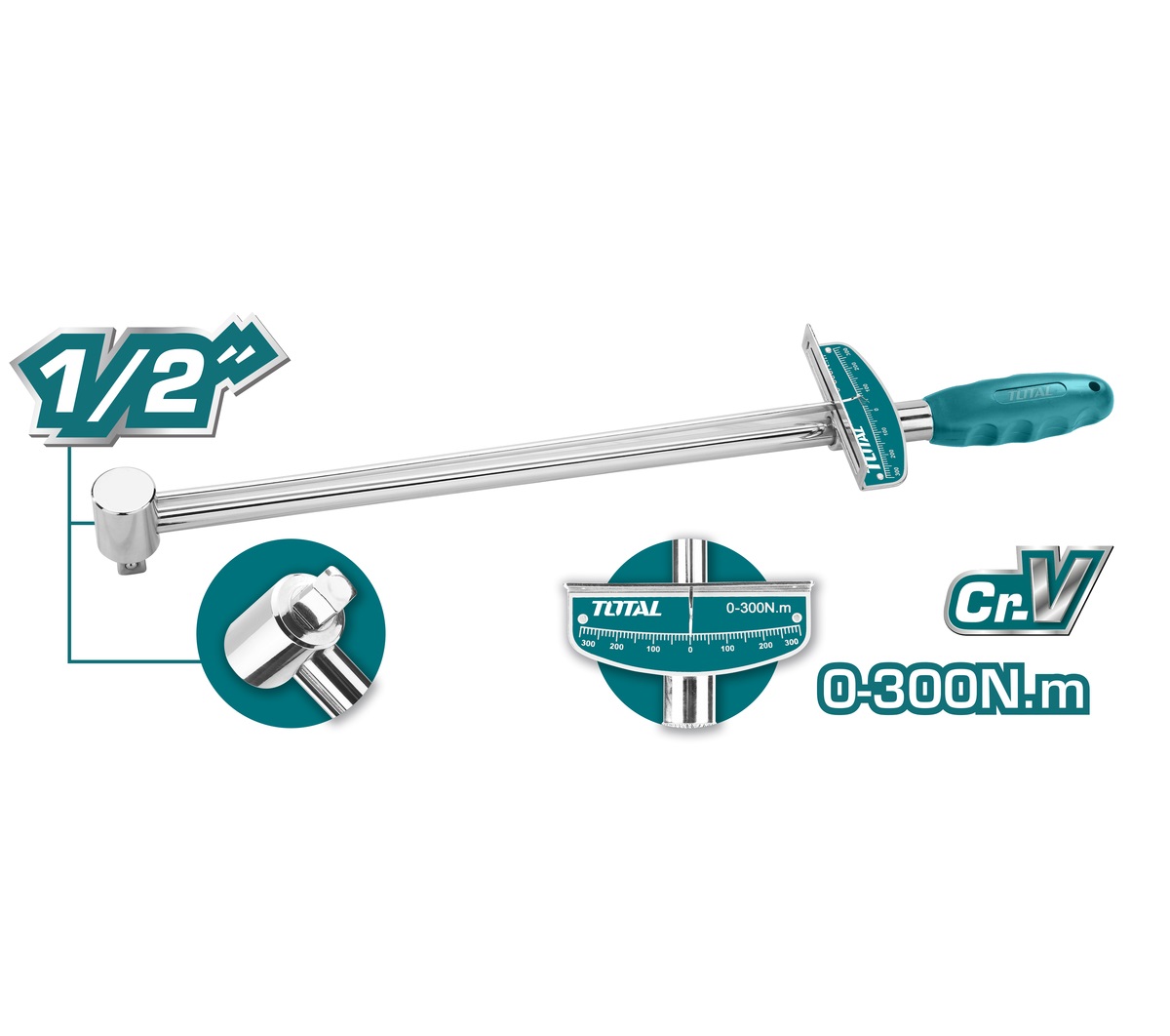 Cần siết lực 1/2 inch Total THPTW300N2