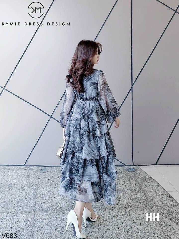 Váy hoa tầng siêu sịn sò