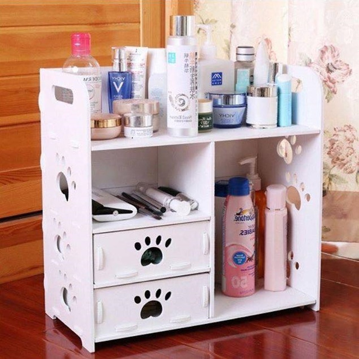 KỆ ĐỂ ĐỒ TRANG ĐIỂM - TỦ ĐỰNG MỸ PHẨM LOẠI ĐẸP