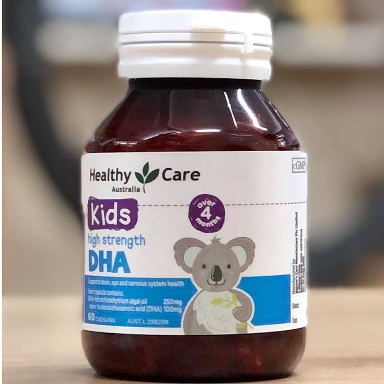 Viên bổ sung dha cho bé healthy care kid’s high dha , bổ sung omega 3 lọ 60 viên suckhoechomoinha