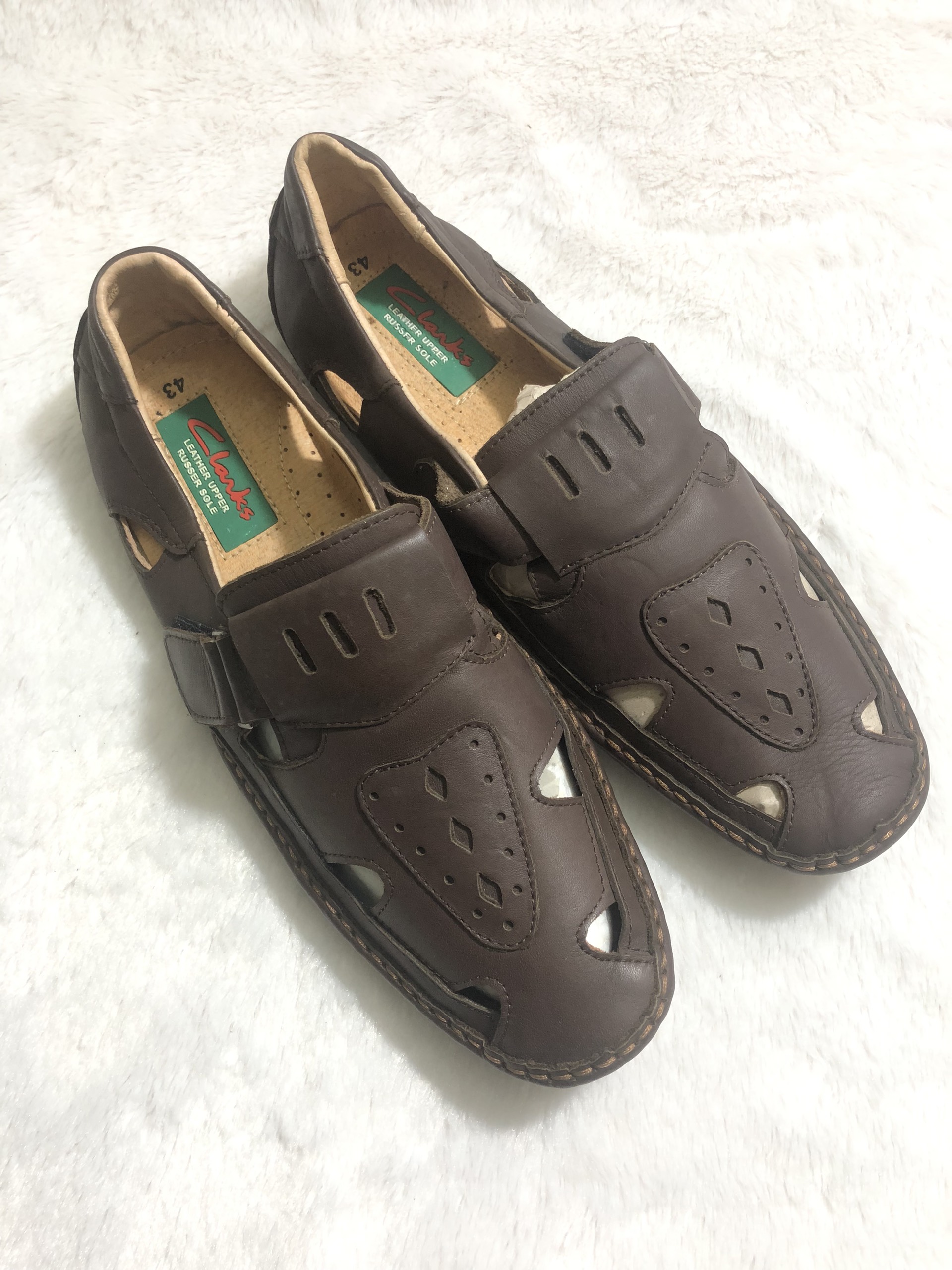 Giày rọ da lẻ size 43-SALE- Rọ HC79
