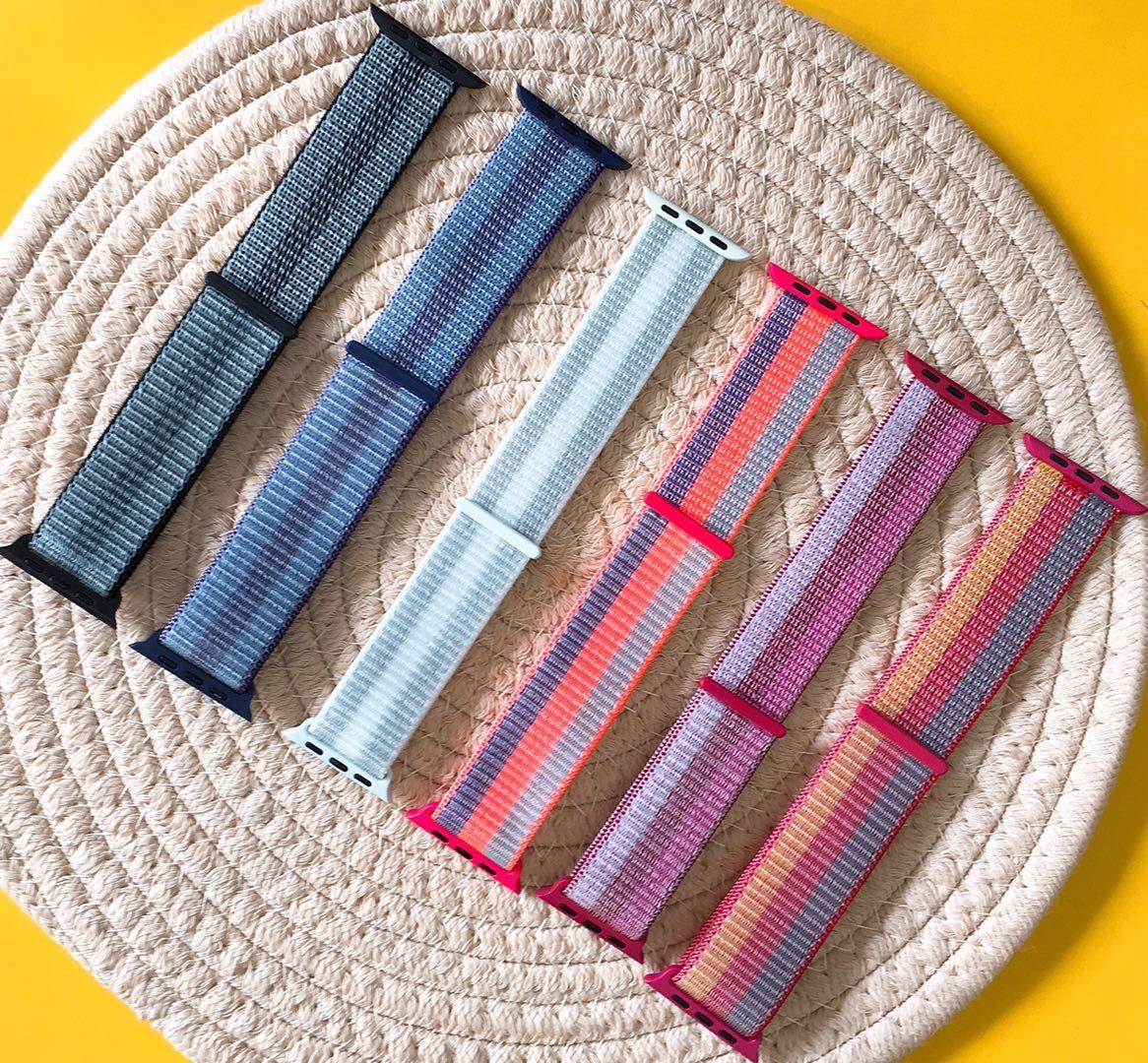 [HCM]Dây vải dán Sport Loop họa tiết cho Apples Watch