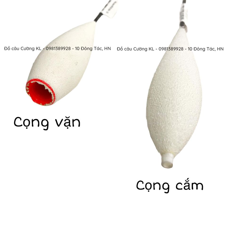 Phôi xốp làm phao đã có chân carbon cắm sẵn