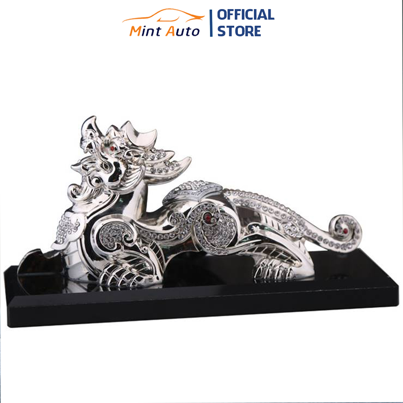 Tượng Tỳ Hưu Phong Thủy Trang Trí Ô Tô Bàn Làm Việc Cao Cấp Tặng Nước Hoa