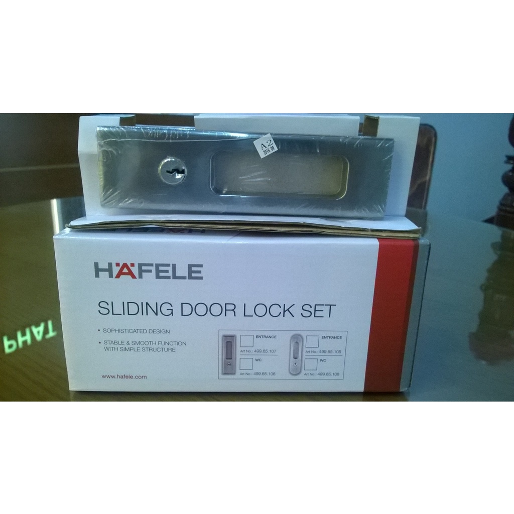 KHÓA ÂM CỬA LÙA - CỬA TRƯỢT HAFELE 499.65.107