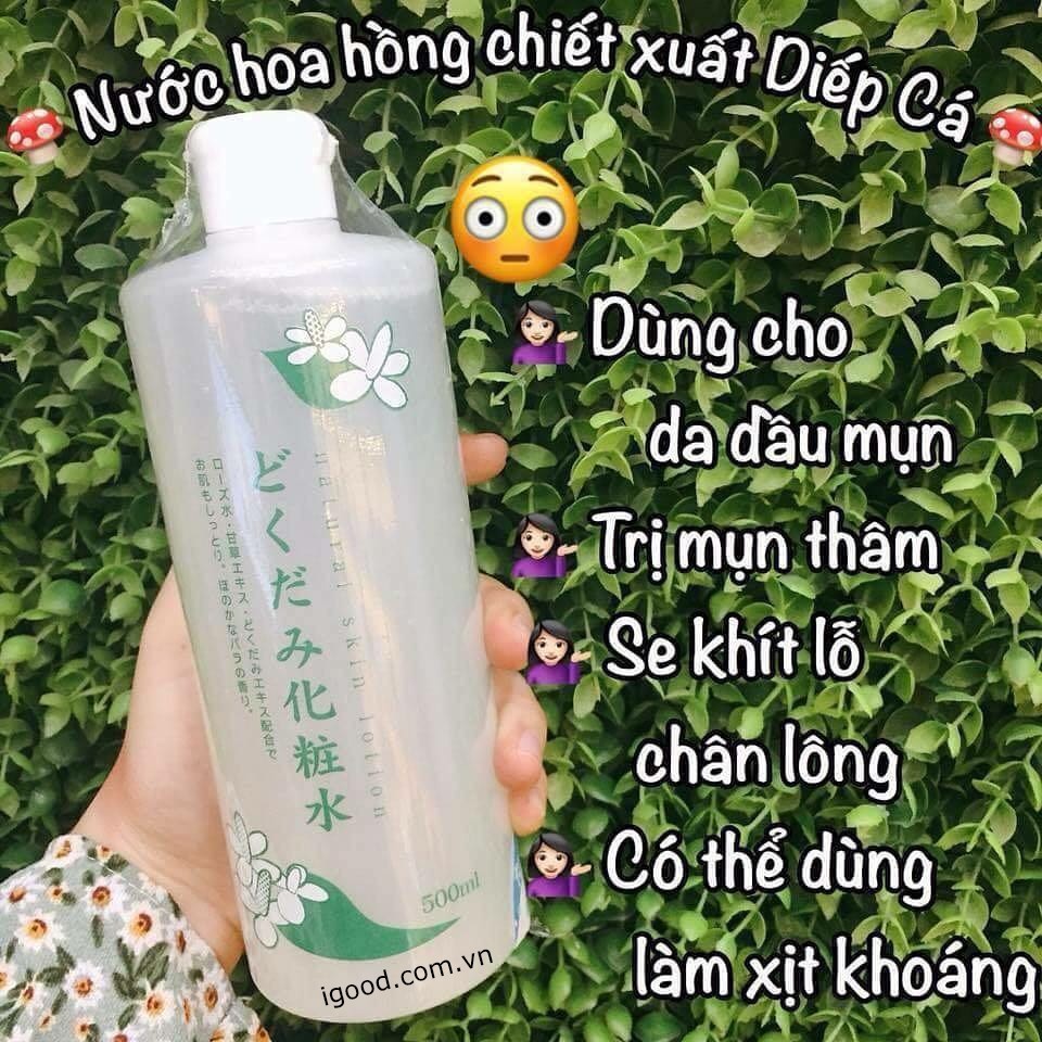 Nước Hoa Hồng Diếp Cá Dokudami Toner 500ml