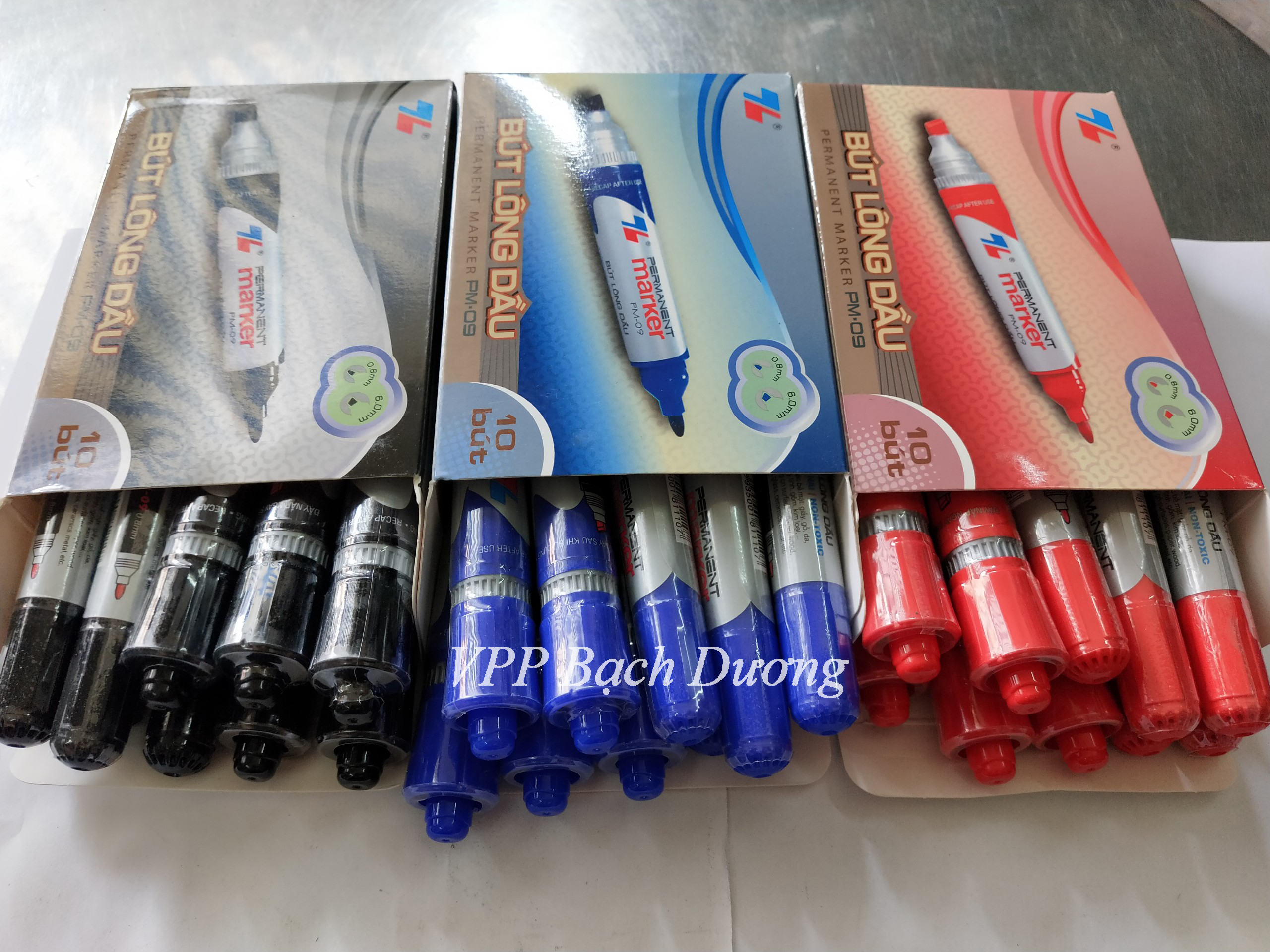 Bút lông dầu Thiên Long - 10 cây- PM-09