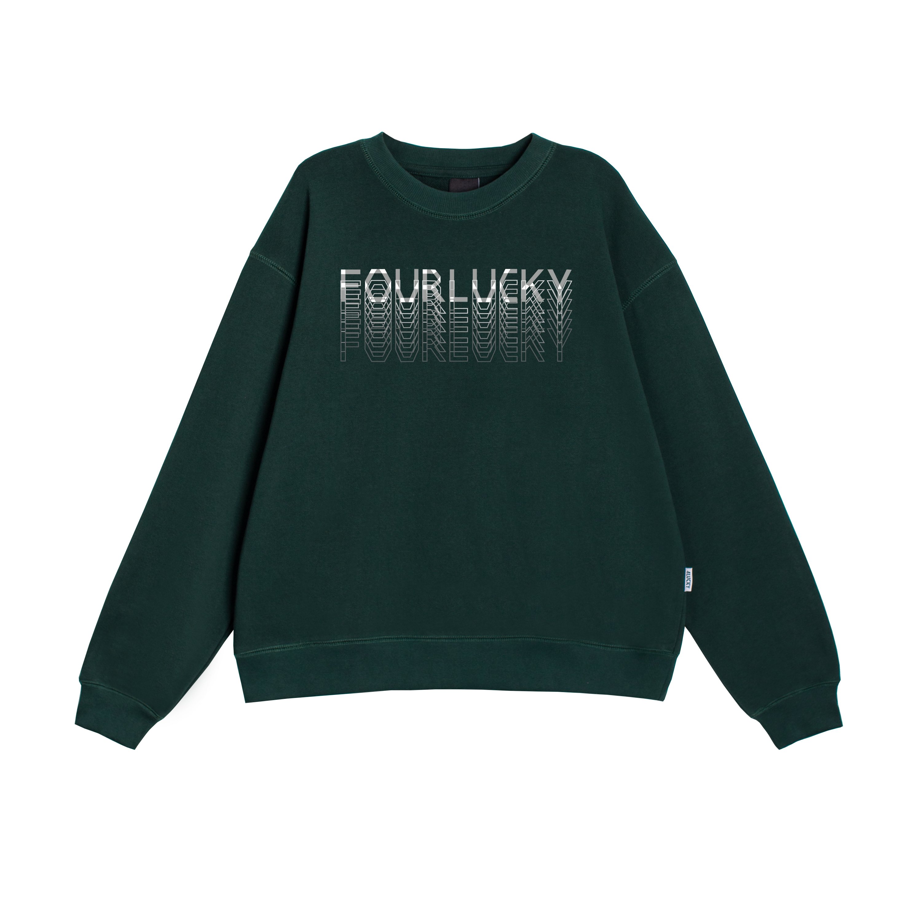 Áo sweater basic 6112 4lucky, form rộng dày dặn ấm áp