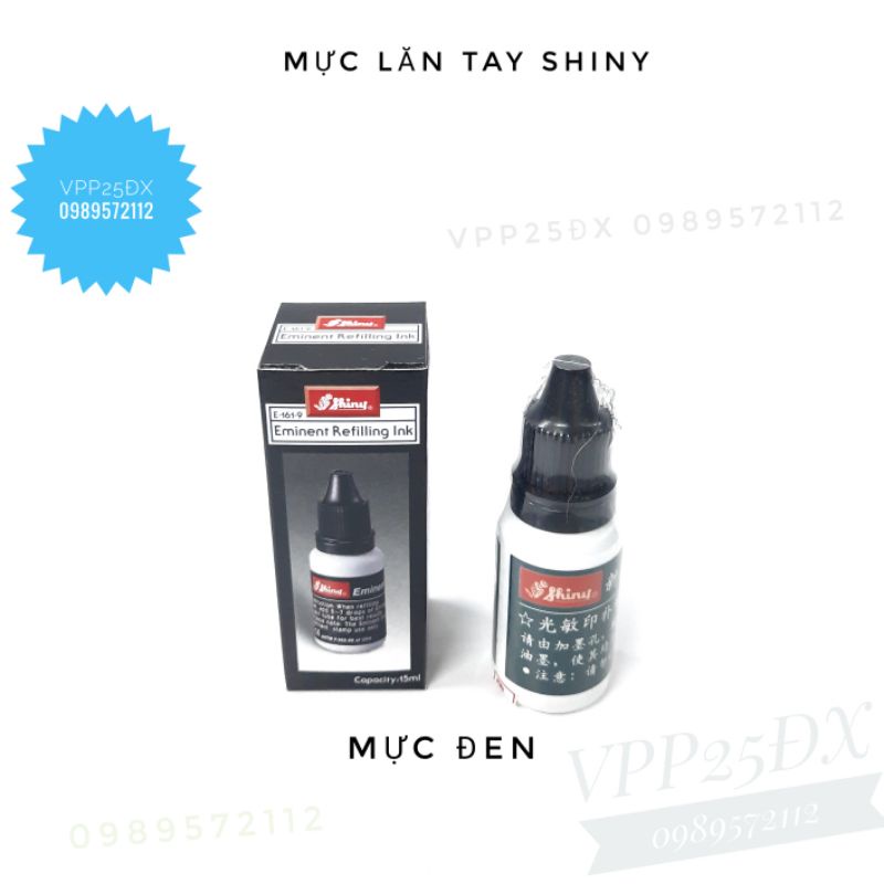 Mực lăn tay shiny E-161 15ml.