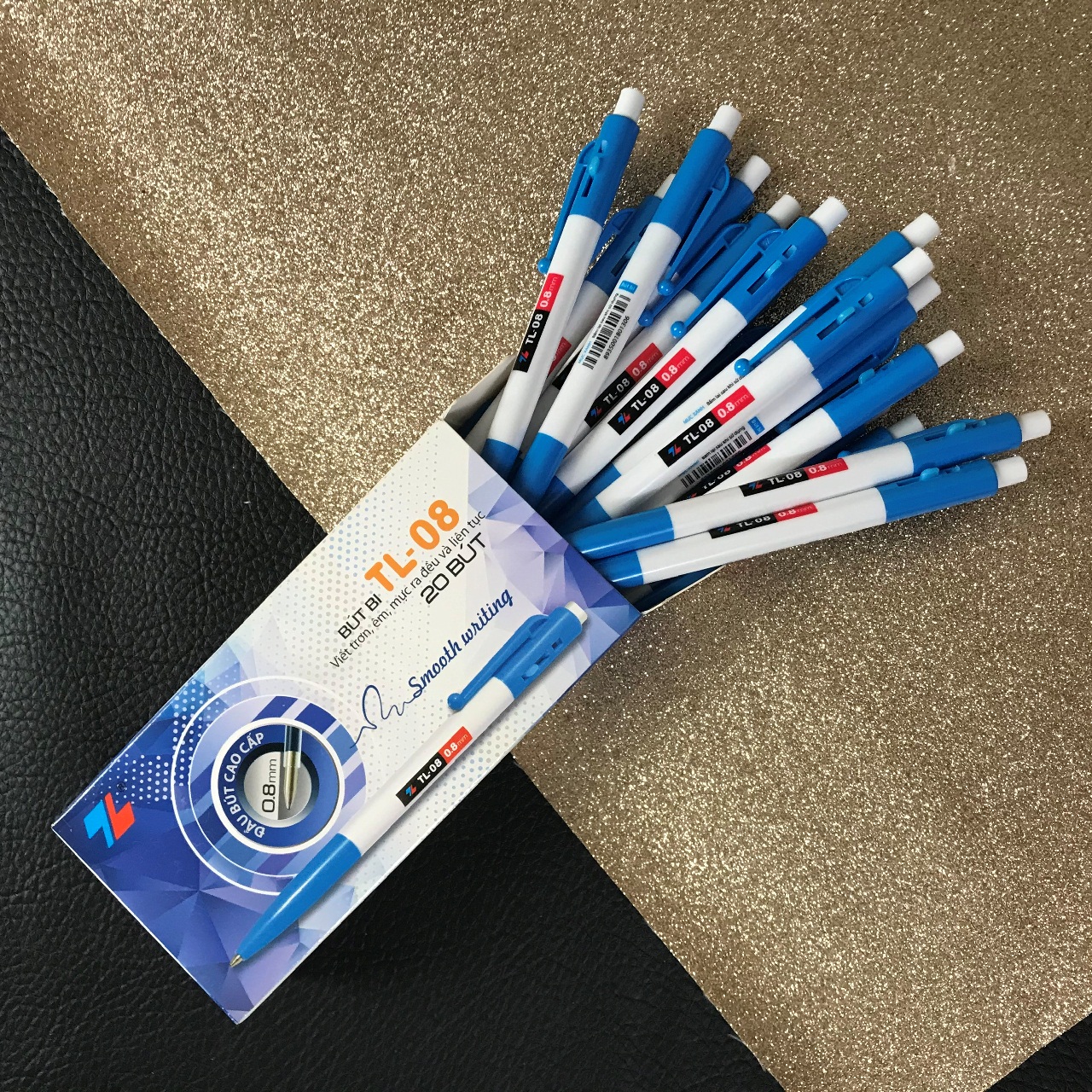 [HCM]Hộp Bút Bi bấm TL-08 [20 bút]