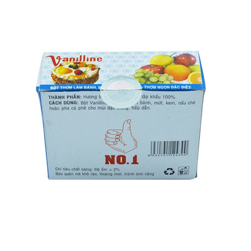 Combo 10 Vani bột dạng ống (1 ống - 0,25g)