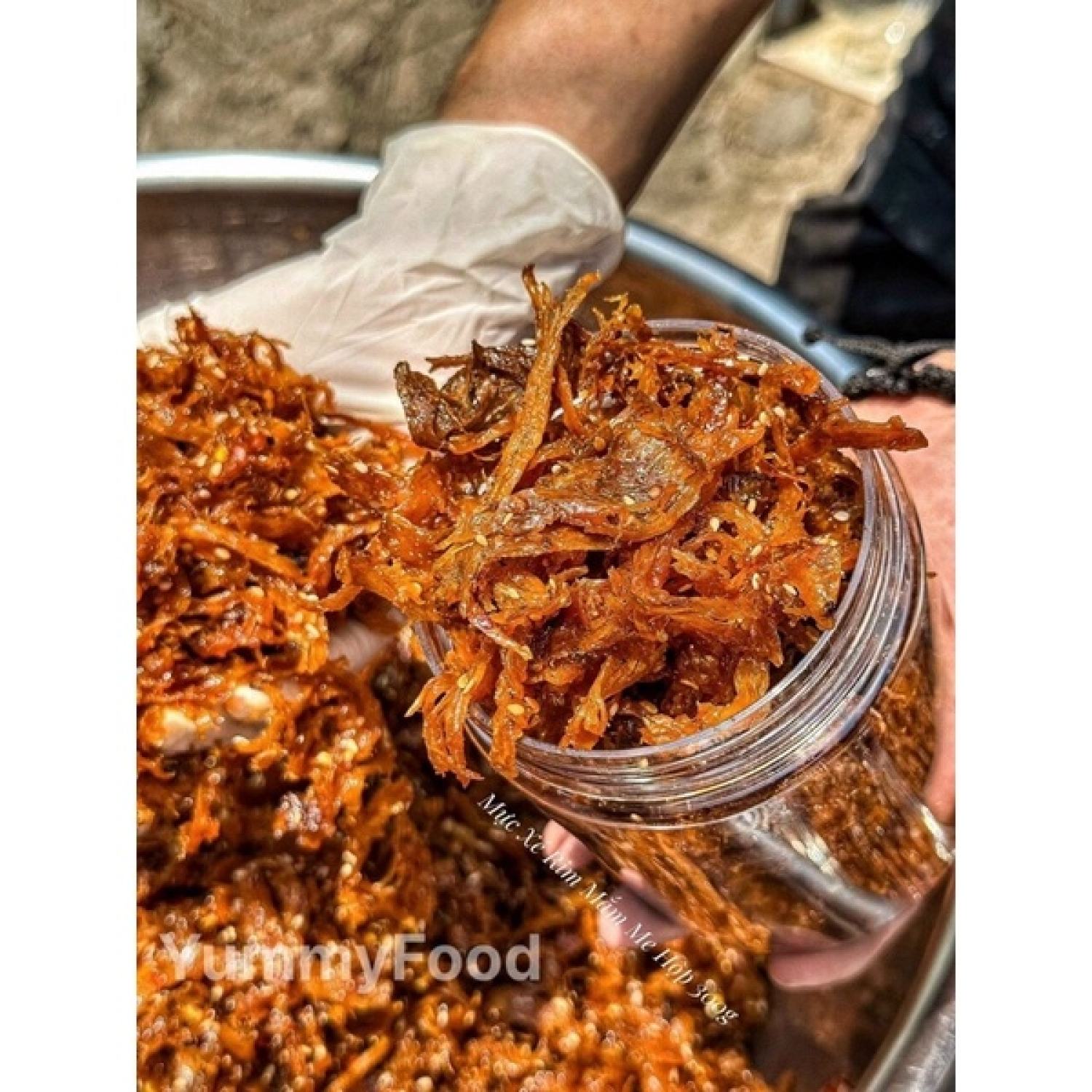 Mực Xé Rim Mắm Me - (300gr/ Hủ)