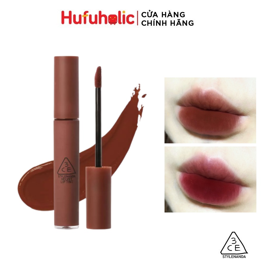 Son kem lì 3CE mềm môi tôn da Velvet Lip Tint BITTER HOUR 3CE006