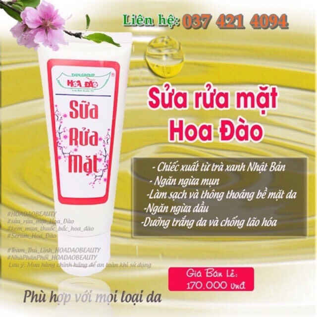 Sữa Rửa Mặt Hoa Đào